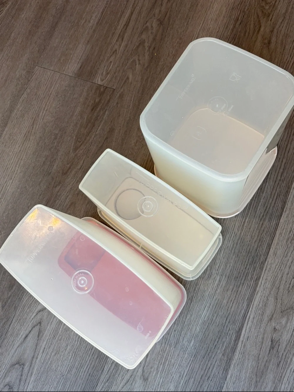 Tupperware Modular Mates Bundle, Store-n-Pour, Cereal, and Large Square with Lid
